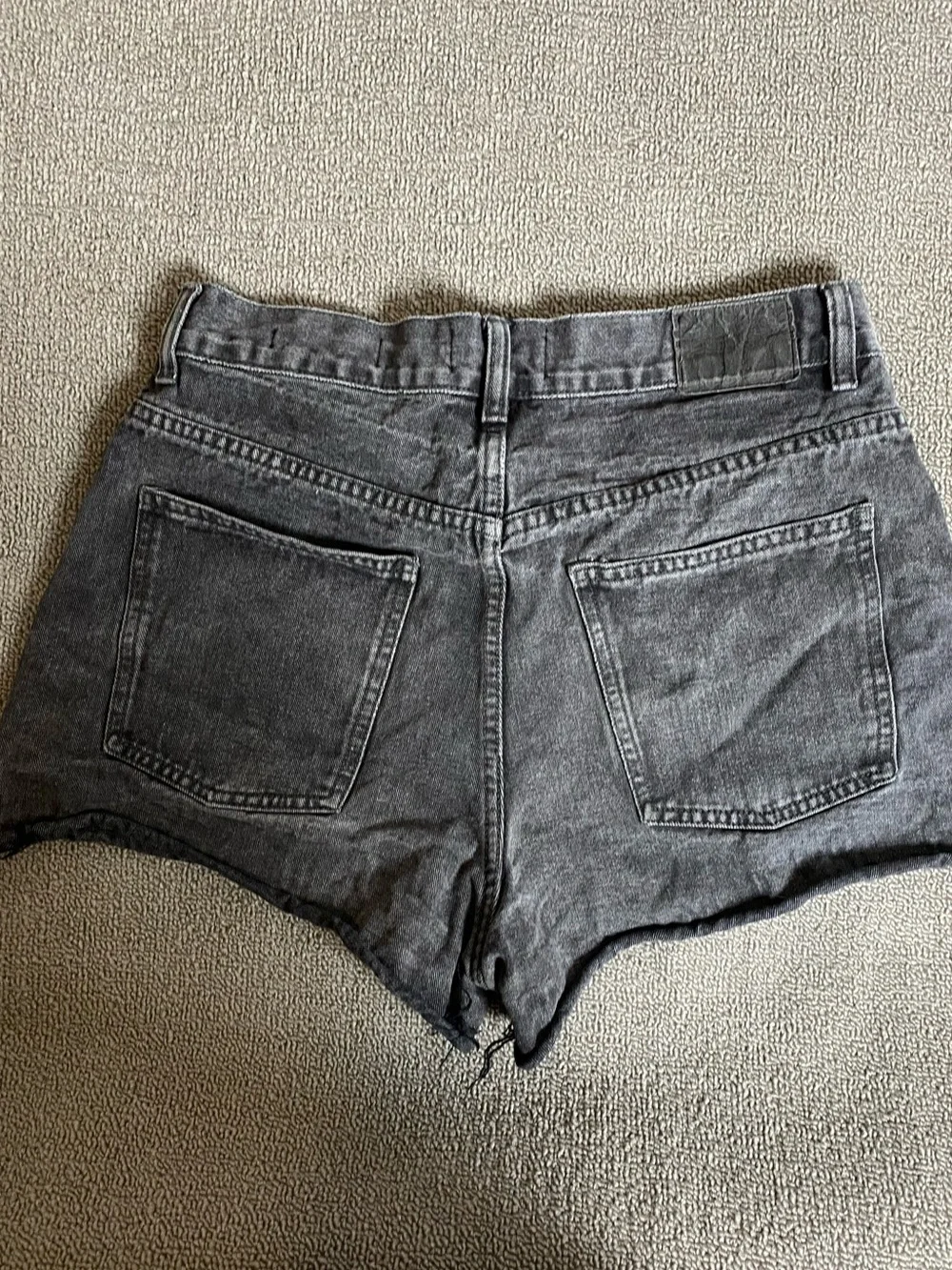COTTON ON Women’s Size 8 Washed Black High-Waist High A Line Denim Summer Shorts